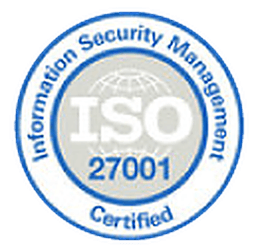ISO 27001 Information Security Management certified