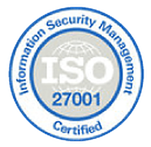 ISO 27001 Information Security Management certified